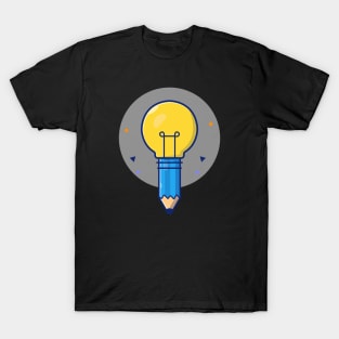 Lamp with pencil cartoon T-Shirt